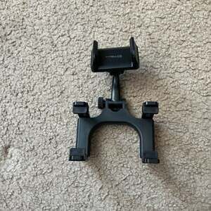 ST Tech Rearview Mirror Phone Mount, Adjustable Car Holder - Black